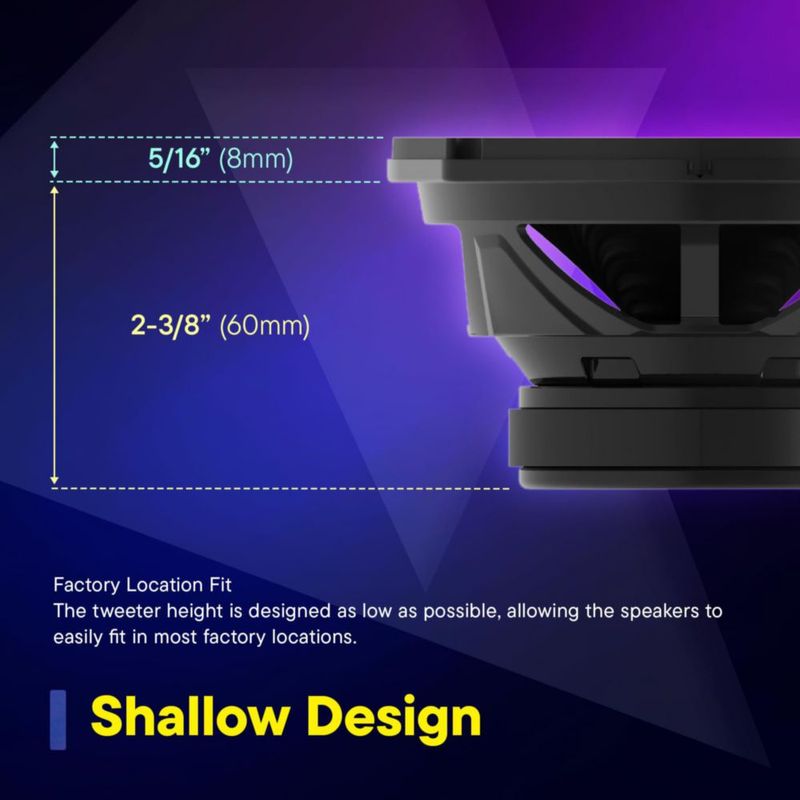 Parlantes para coche Kenwood 15x23 cm 650 W 5 vías Concert