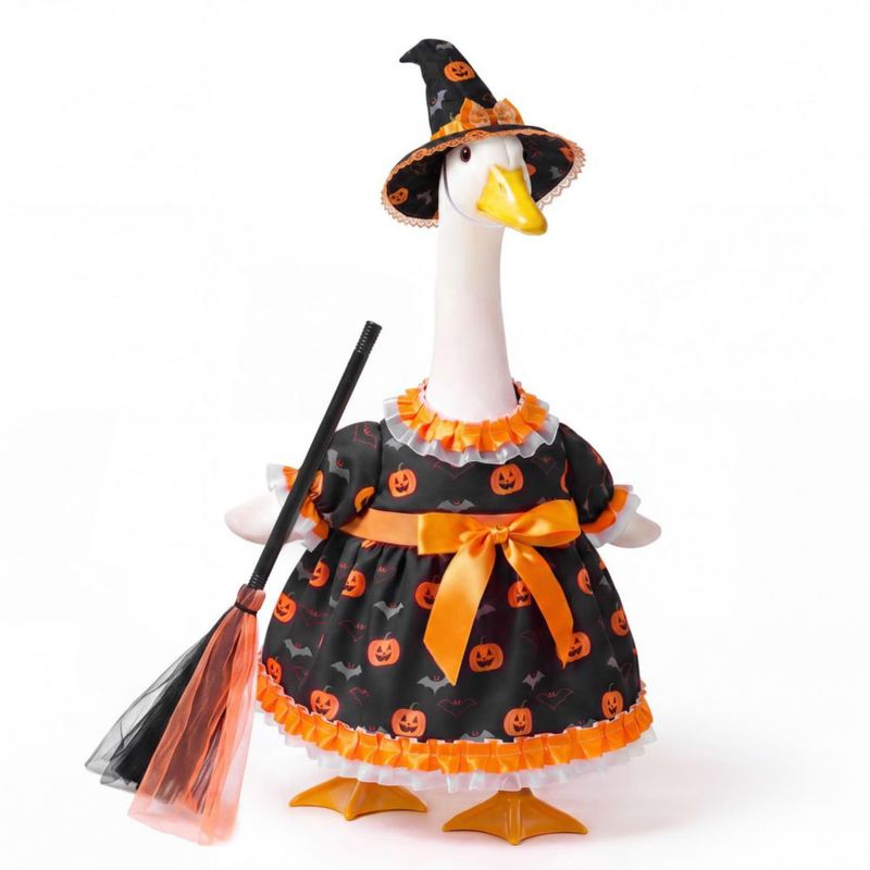 Conjunto de Disfraz de Ganso Mastom Halloween Bruja – 23 cm