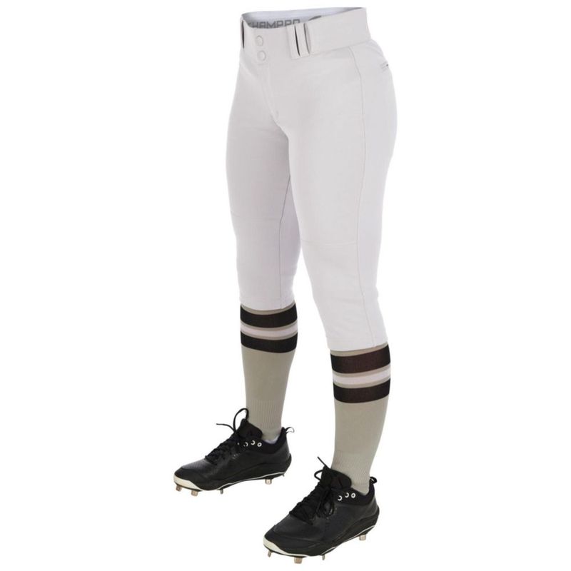 Pantalones de Softbol CHAMPRO Mediano Blanco