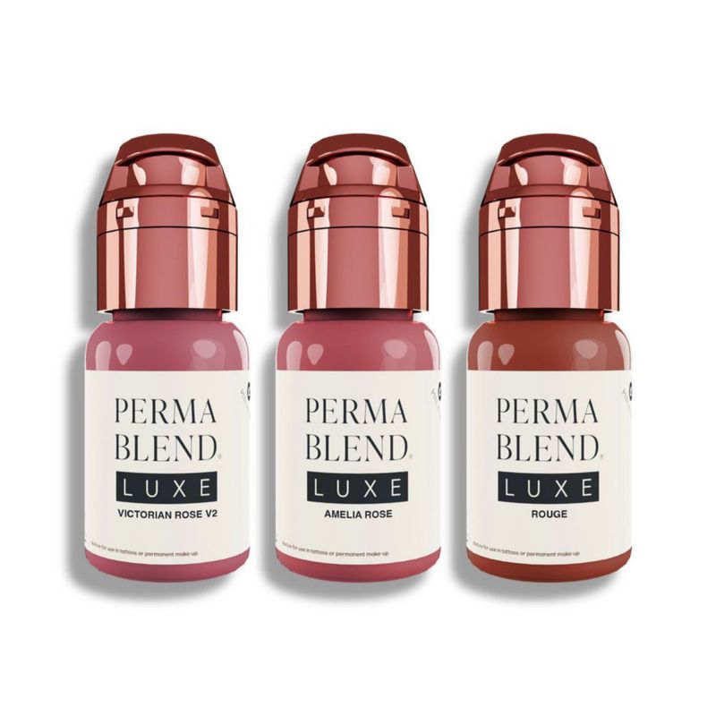 Perma Blend Luxe - Set de Pigmentos Labiales Rosa - 3 unidades (05 oz cada una)