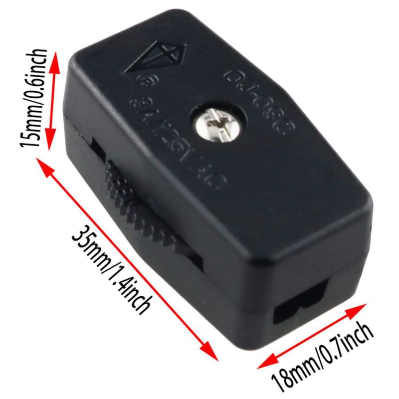 Interruptor de cable AXLIZER 35 cm negro 12 g SPT‑2