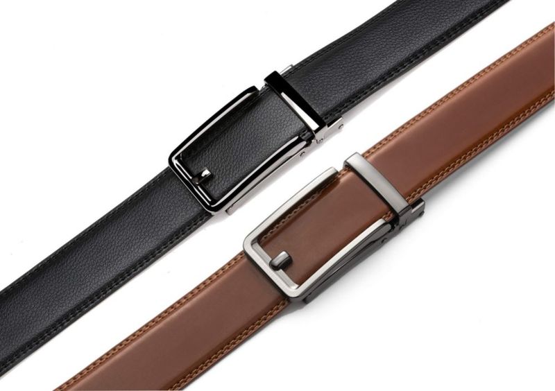 Cinturones CHAOREN Pack de 2 - Cuero de 35 cm con Trinquete