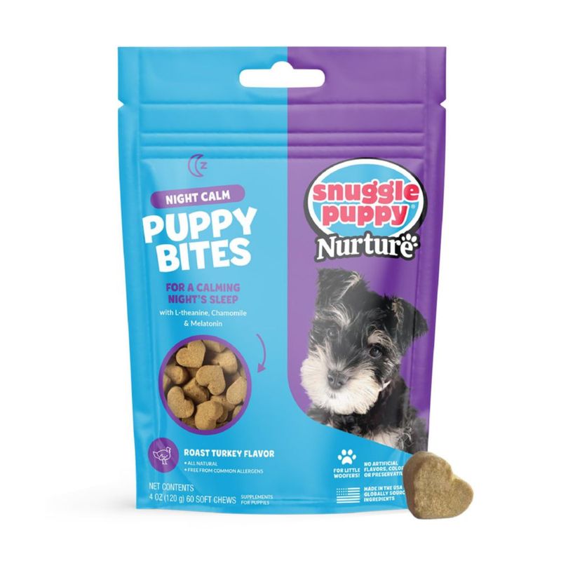 Bocaditos Calmantes con Melatonina para Cachorro Snuggle Puppie 60 unidades