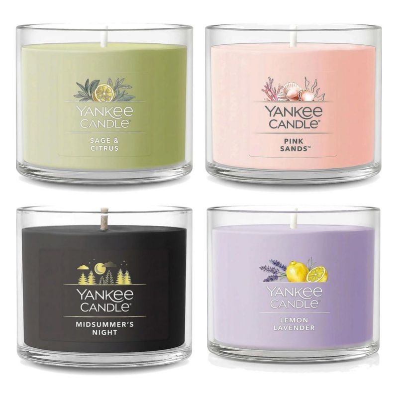 Vela Yankee Candle 38 ml Brisa Tropical - Pack de 4