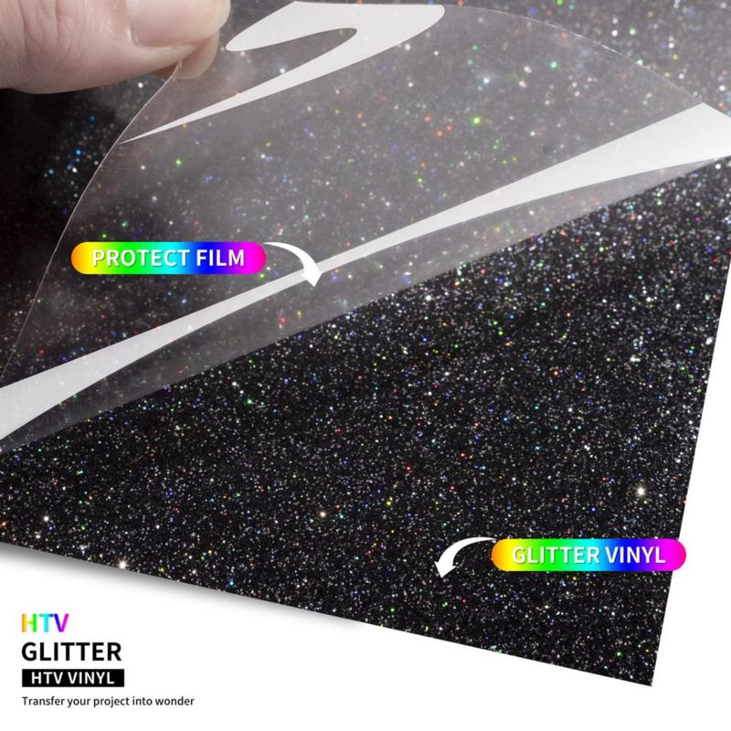 Vinilo HTV TransWonder 30x150 cm Negro Brillante para Cricut