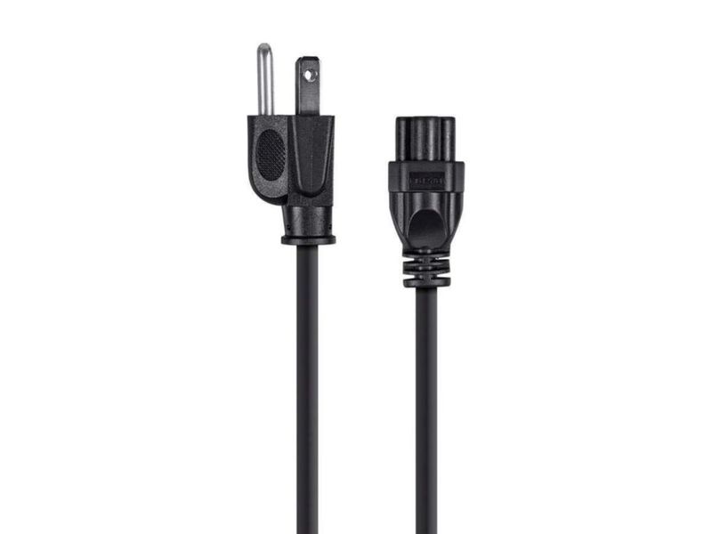 Cable de alimentación Monoprice 18 m negro 7 A 125 V NEMA 5-15P