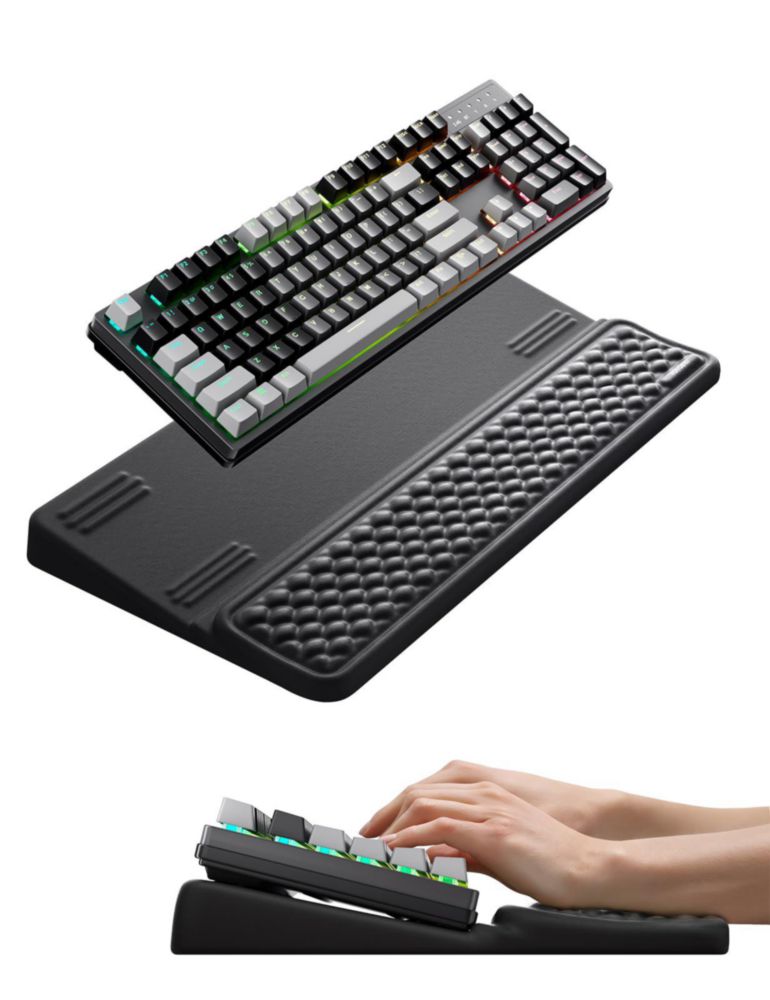 Reposamuñecas Ergonómico de Espuma de Memoria Vaydeer 48x25 cm