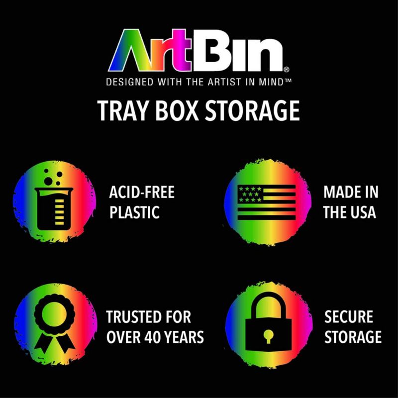 Caja de Manualidades ArtBin 43 cm Negra con Asa