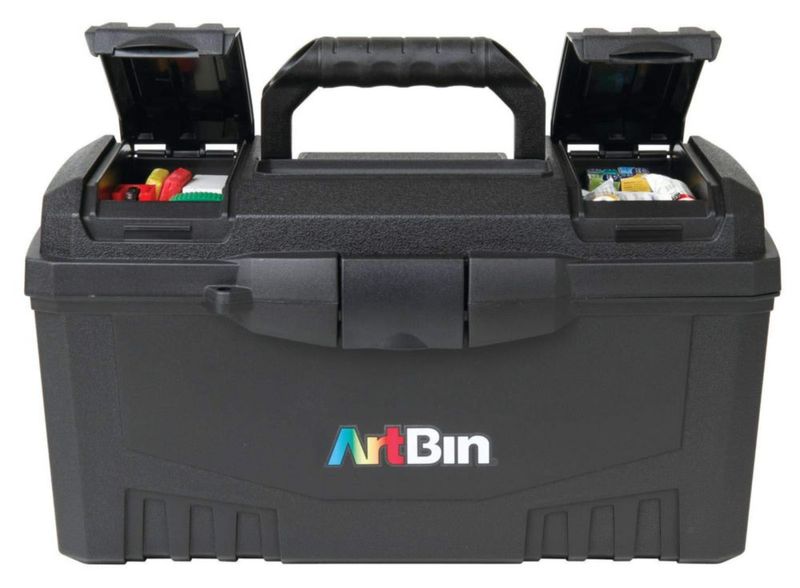Caja de Manualidades ArtBin 43 cm Negra con Asa