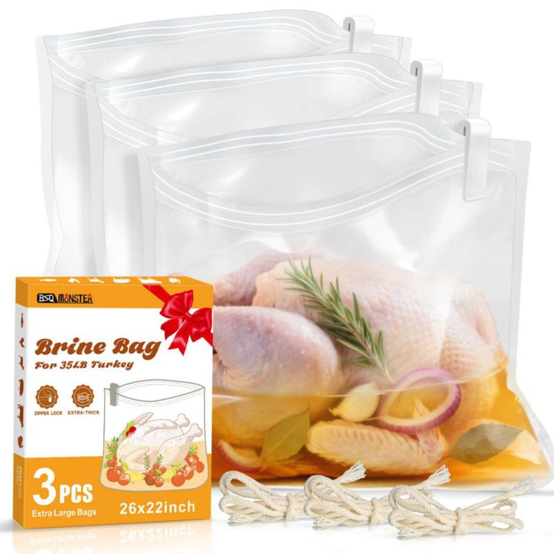 Bolsa de Salmuera BSQ MONSTER 66 x 56 cm Pack de 3 para Pavo