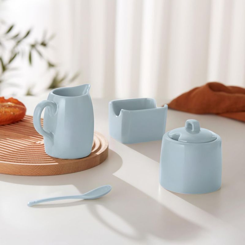 Set de Azúcar y Crema KooK 3 piezas Casper Blue
