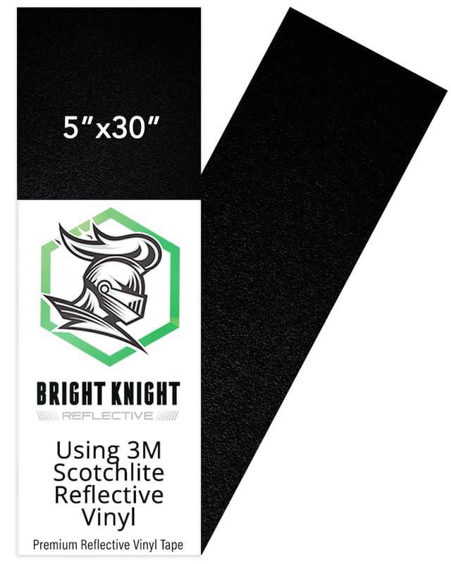 Vinilo Reflectante BRIGHT KNIGHT DECALS Negro 13 × 76 cm
