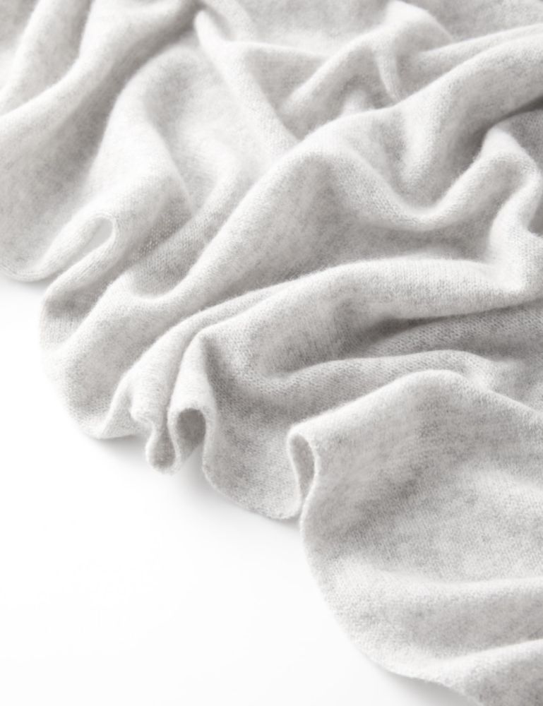 Bufanda RYYOYY de Cachemir 221 cm × 71 cm Gris