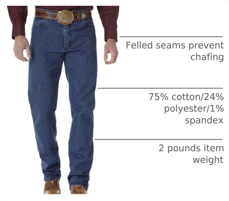 PANTALONES Wrangler 13MWZ 34W x 30L Stonewash