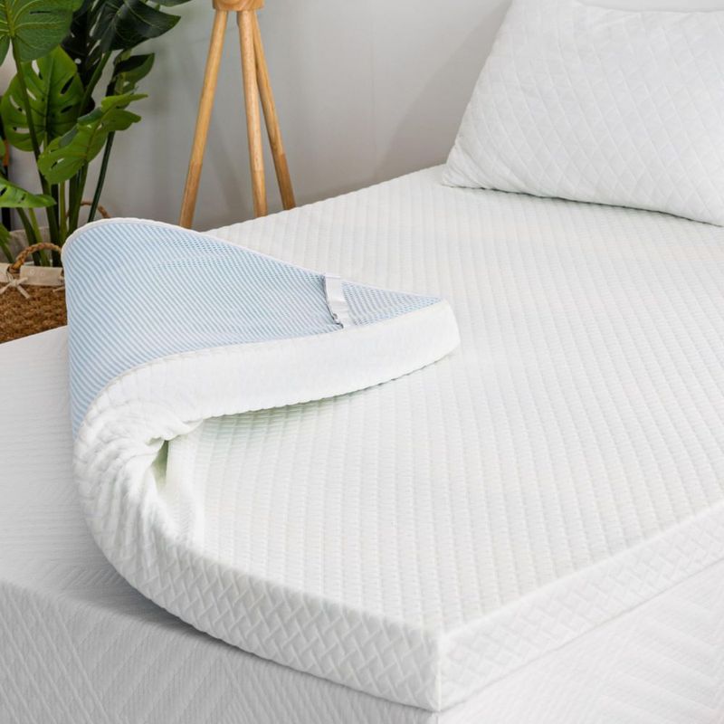 Sobrecolchón EGOHOME King de 5 cm con funda de espuma viscoelástica