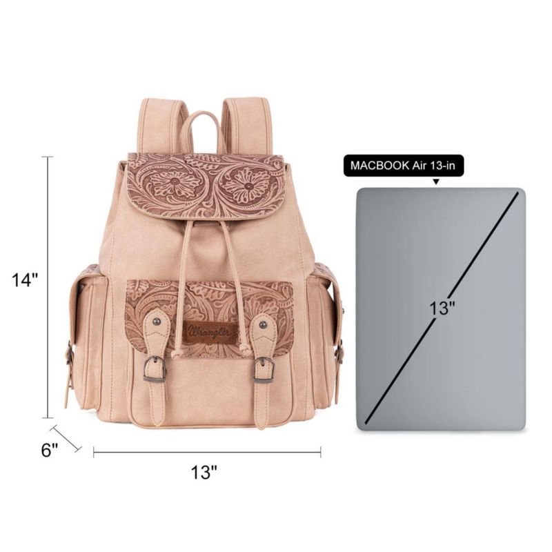 Mochila Montana West Wrangler Floral con Detalle de Herrería – Viaje