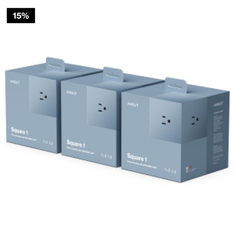 Regleta Avolt 180 cm 3 tomas 2 USB‑C azul