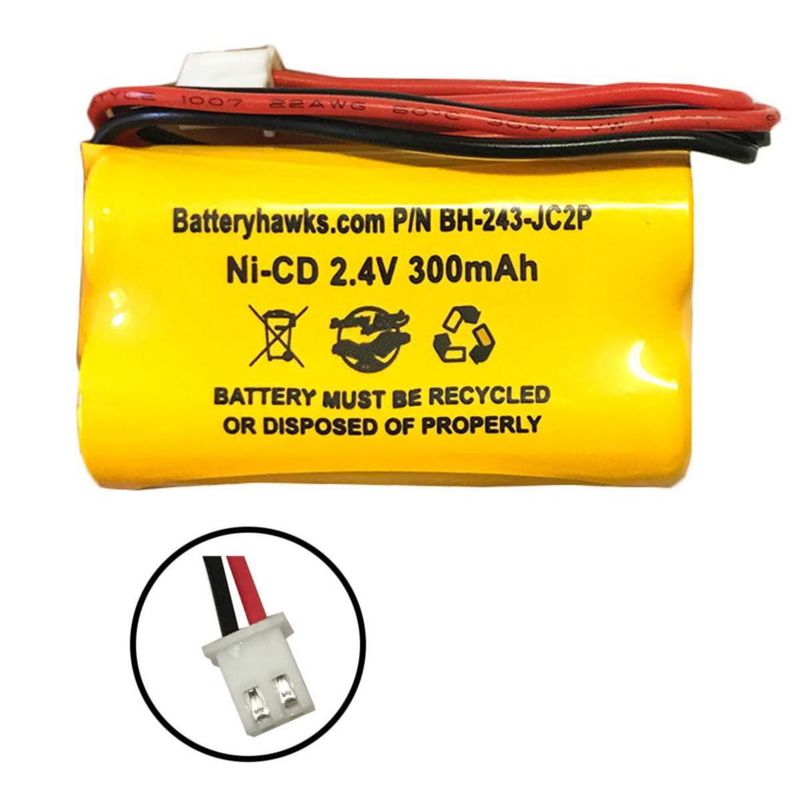 Batería Battery Hawk Ni-CD 2.4 V 300 mAh (paquete de 20 unidades)