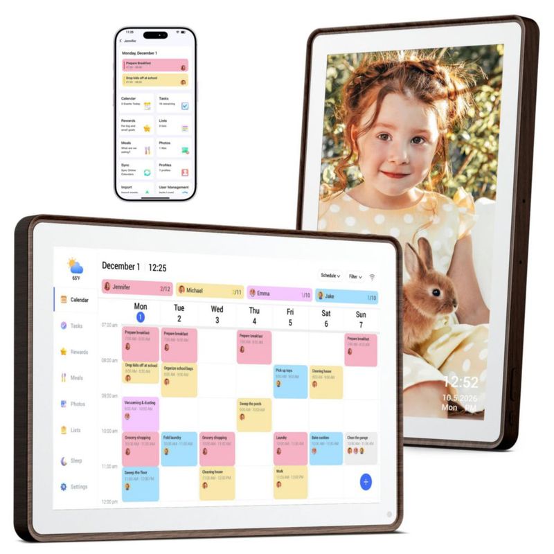 Marco digital Dragon Touch 25 cm Calendario y planificador