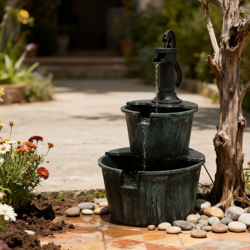 Fuente Athena Collection 69 cm Verde 11 L Eléctrica