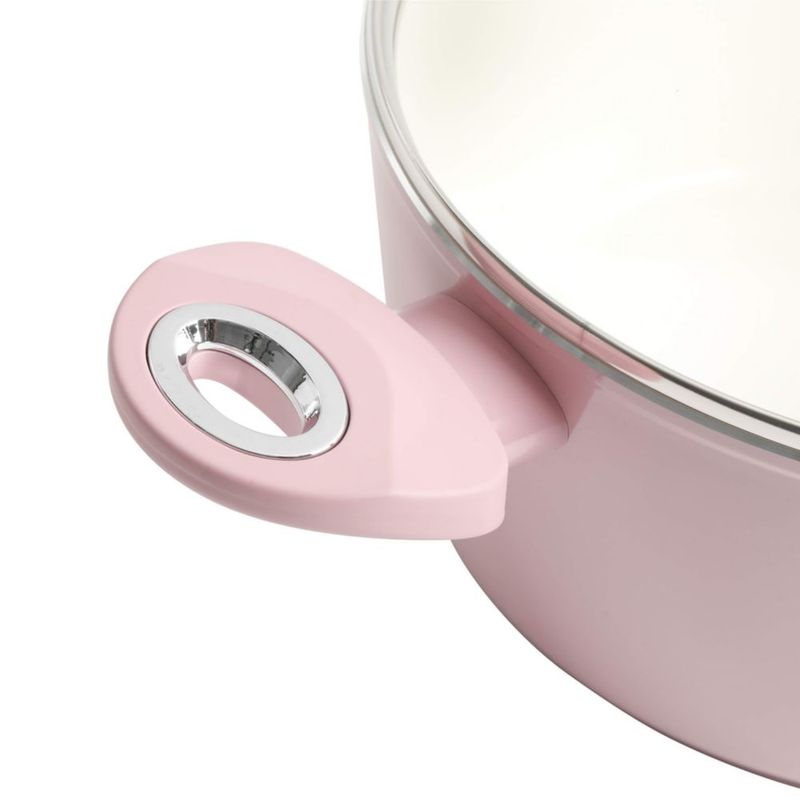 Juego de utensilios de cocina Gibson Home de 7 piezas en lavanda rosado