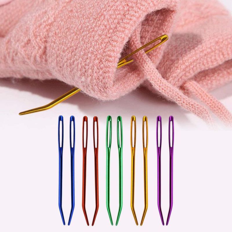 Agujas de Lana Mygeromon de 7 cm de Aluminio – Pack de 10