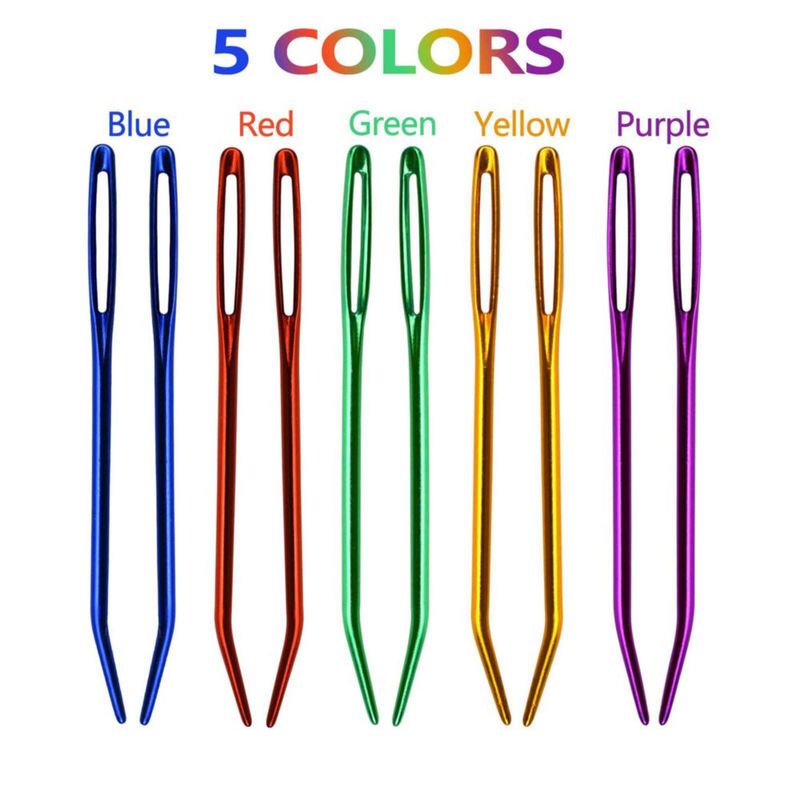 Agujas de Lana Mygeromon de 7 cm de Aluminio – Pack de 10