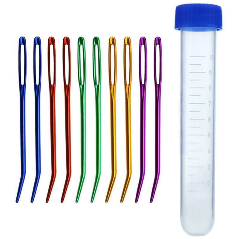 Agujas de Lana Mygeromon de 7 cm de Aluminio – Pack de 10