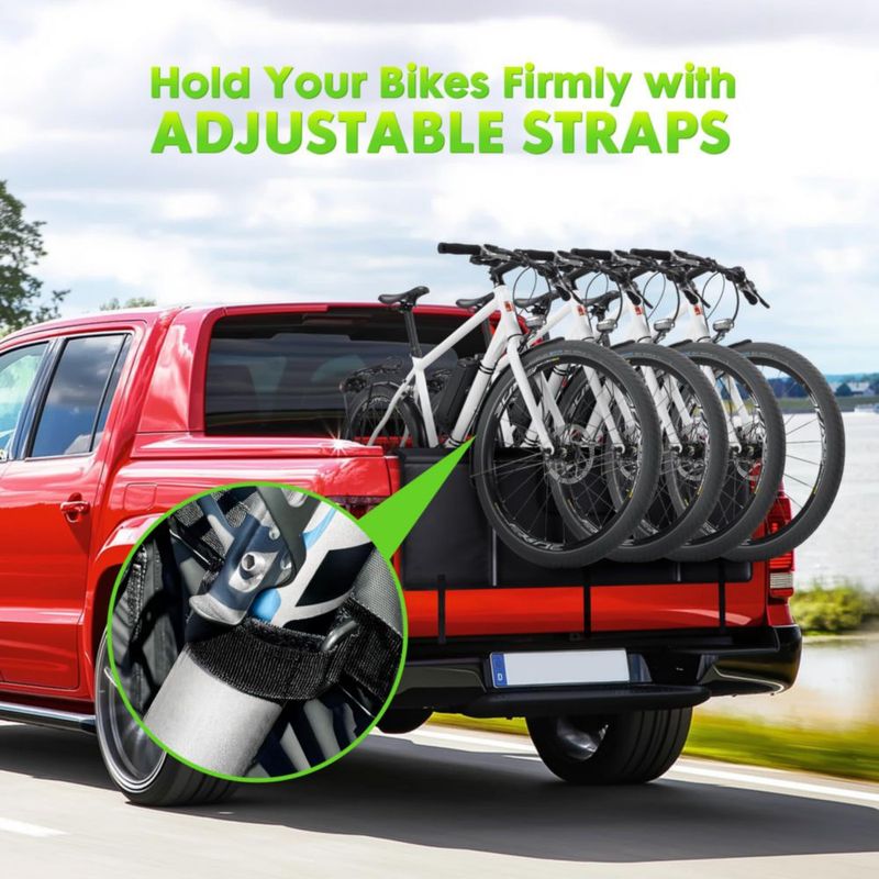 Almohadilla para la puerta trasera WOLFWILL 5 bicicletas impermeable y reflectante