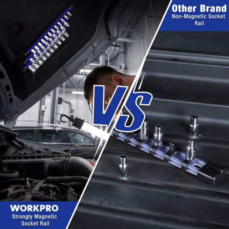 Organizador de Dados WORKPRO 33 cm 1/2" Medida 10 clips