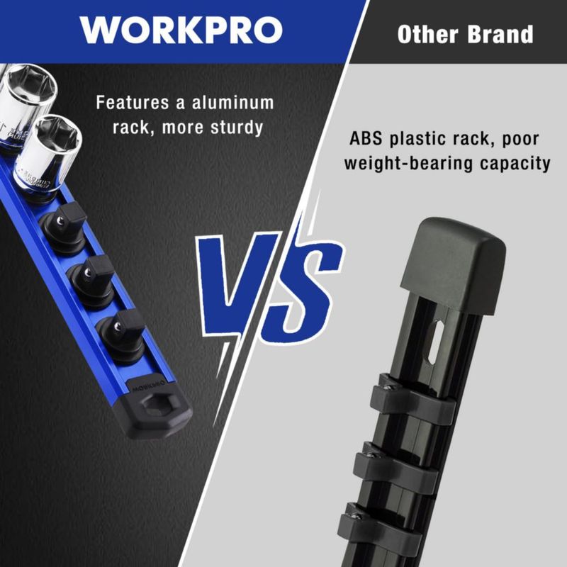 Organizador de Dados WORKPRO 33 cm 1/2" Medida 10 clips
