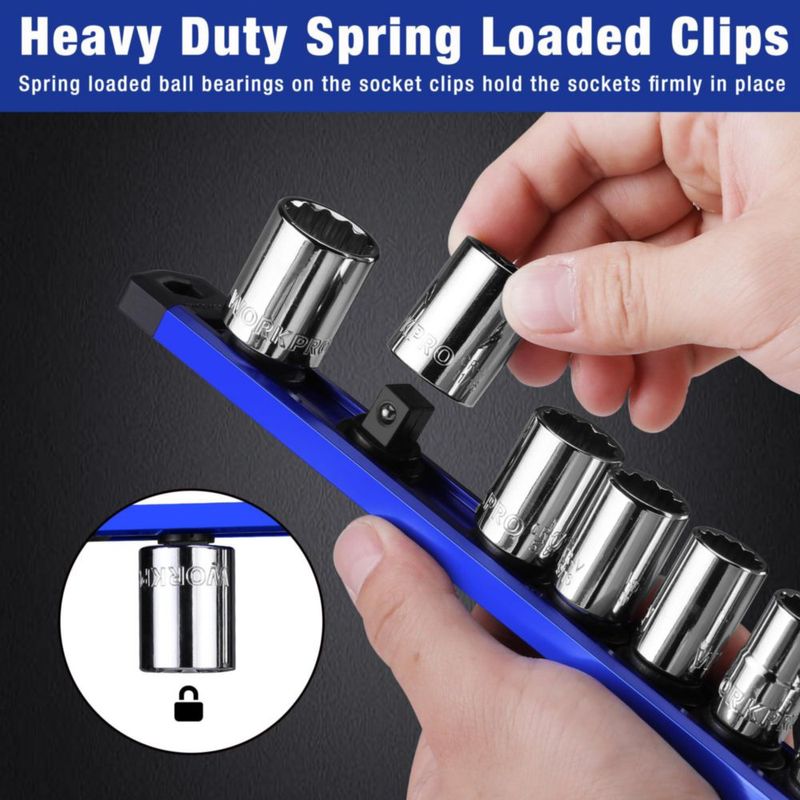 Organizador de Dados WORKPRO 33 cm 1/2" Medida 10 clips