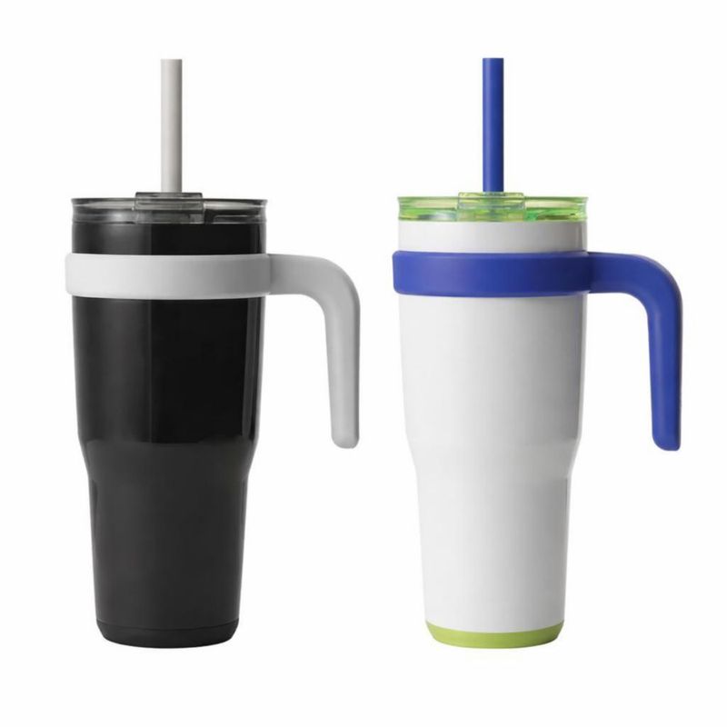 Vaso Térmico REDUCE 710 ml Pack de 2 Negro y Blanco