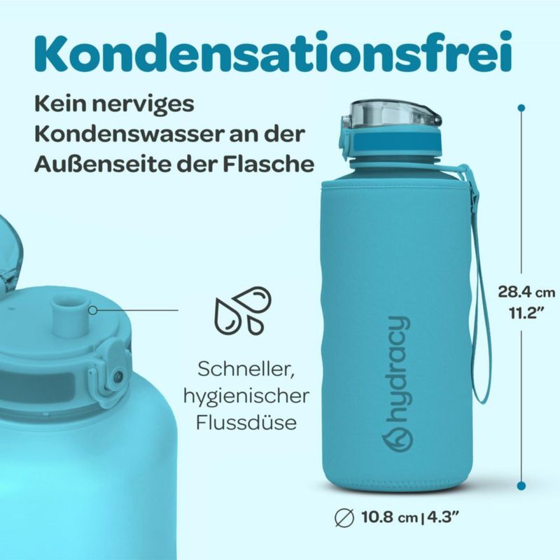 Botella Hydracy 2 L sin BPA Tritan a prueba de fugas