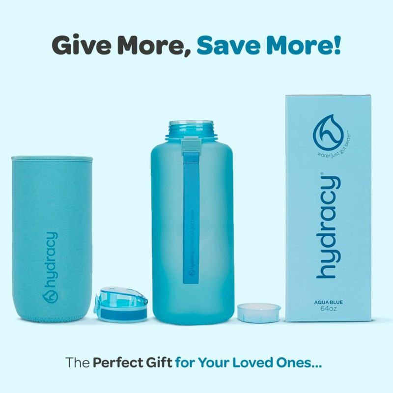 Botella Hydracy 2 L sin BPA Tritan a prueba de fugas