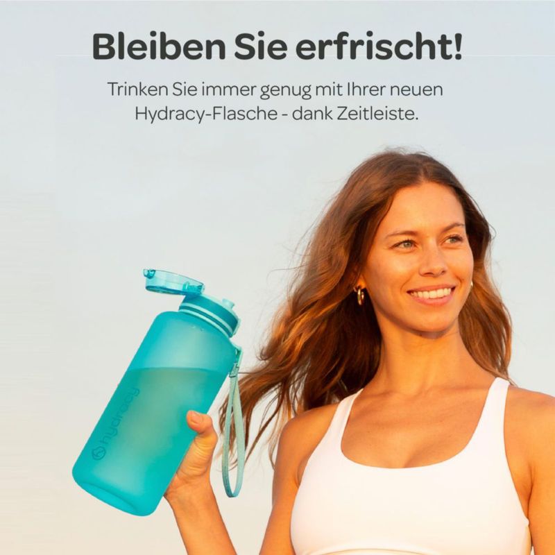 Botella Hydracy 2 L sin BPA Tritan a prueba de fugas
