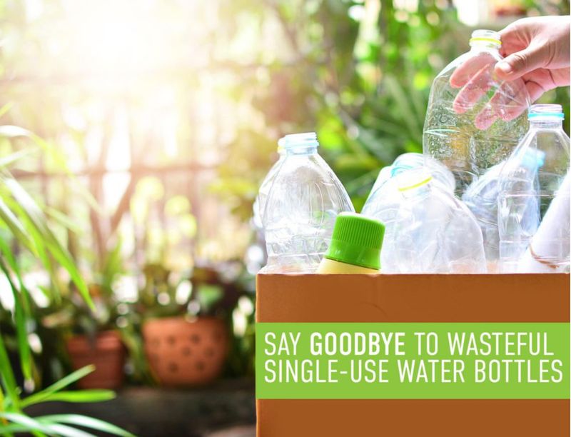 Botella de agua REDUCE 580 ml pack de 5 libre de BPA