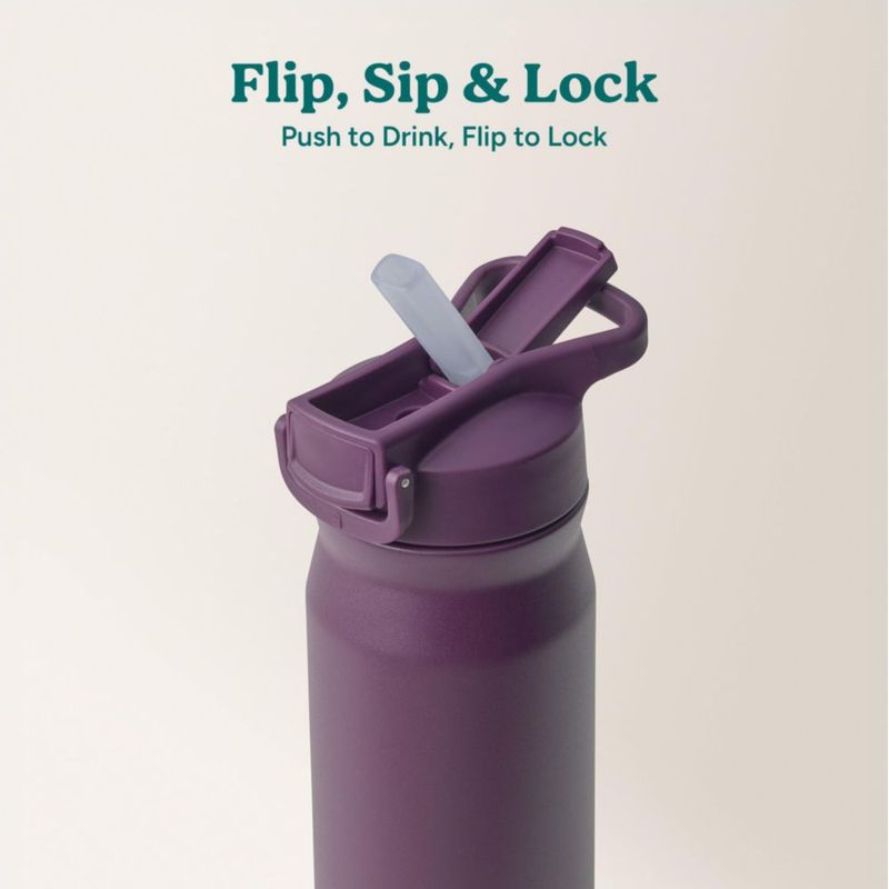 Botella REDUCE 710 ml Aislada con Tapa Flip-Top (Ciruela)