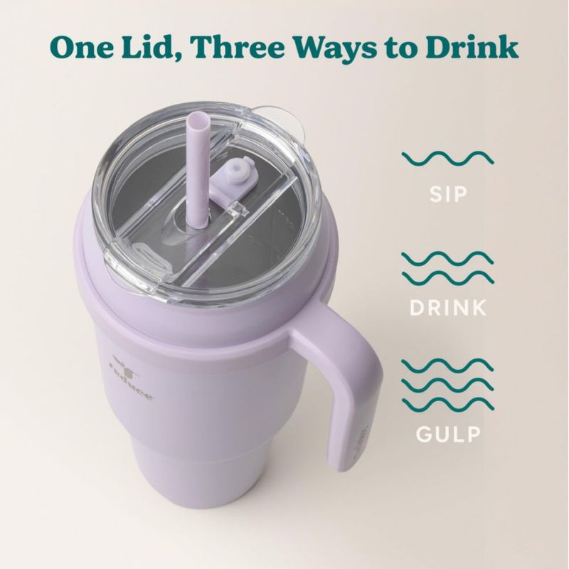 Vaso Térmico REDUCE 1500 ml Lavanda con Asa y Pajilla