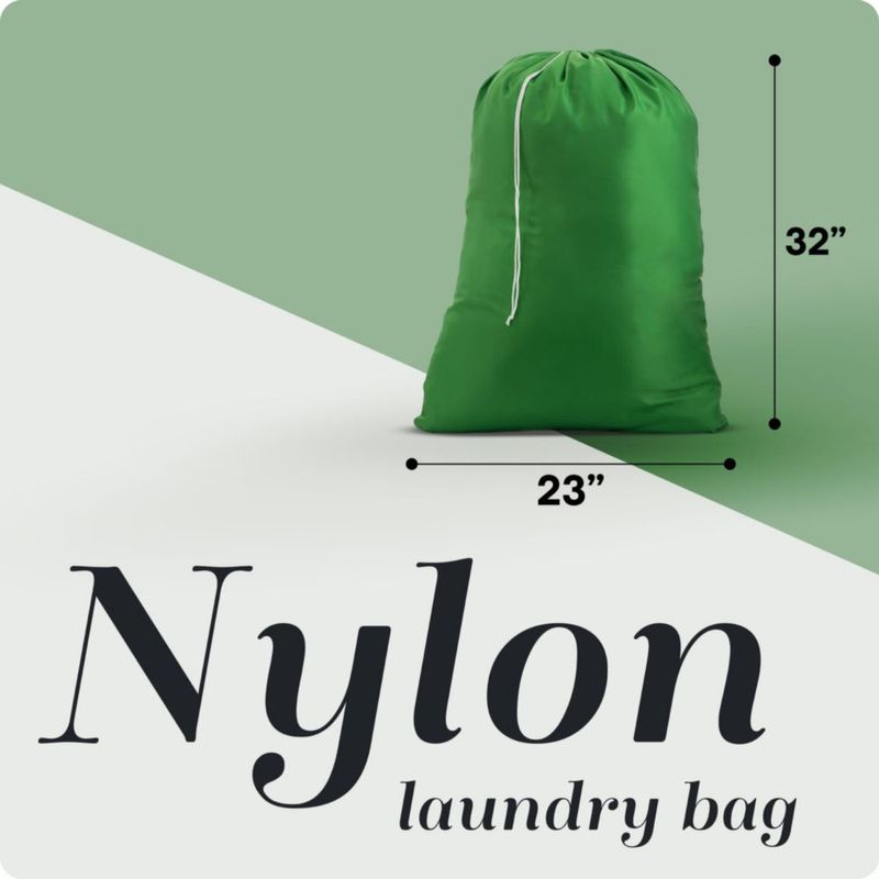 Bolsa de lavandería Handy Laundry XL 56 cm verde con cordón