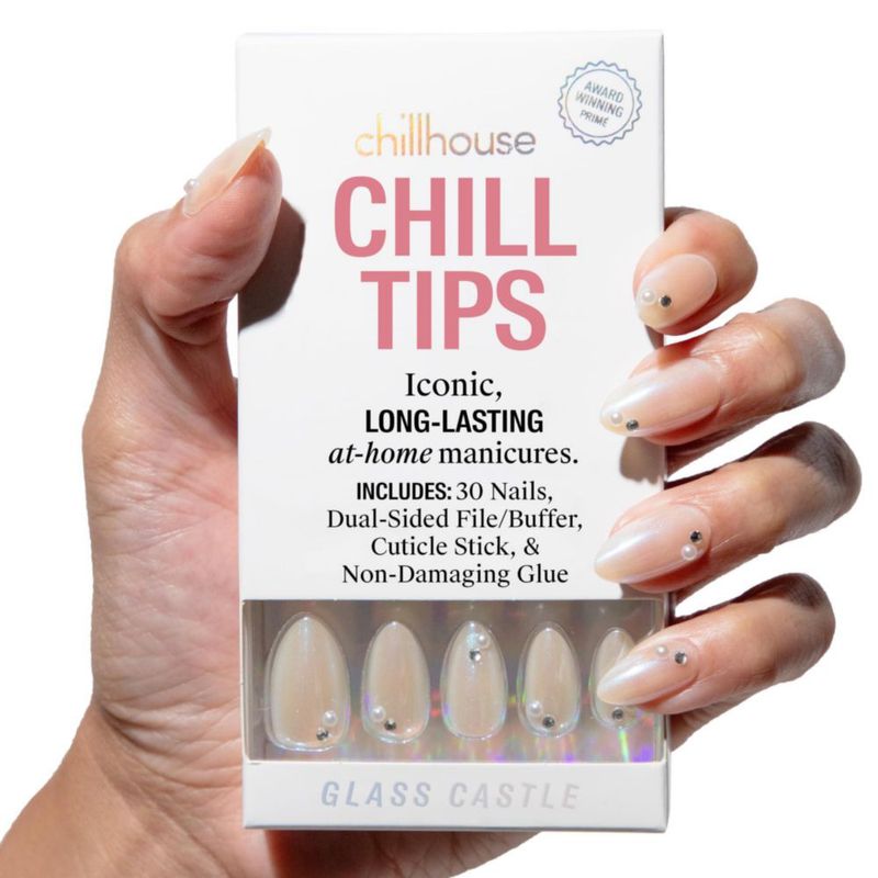 Uñas Postizas Chillhouse Glass Castle (Oval) 30 uds