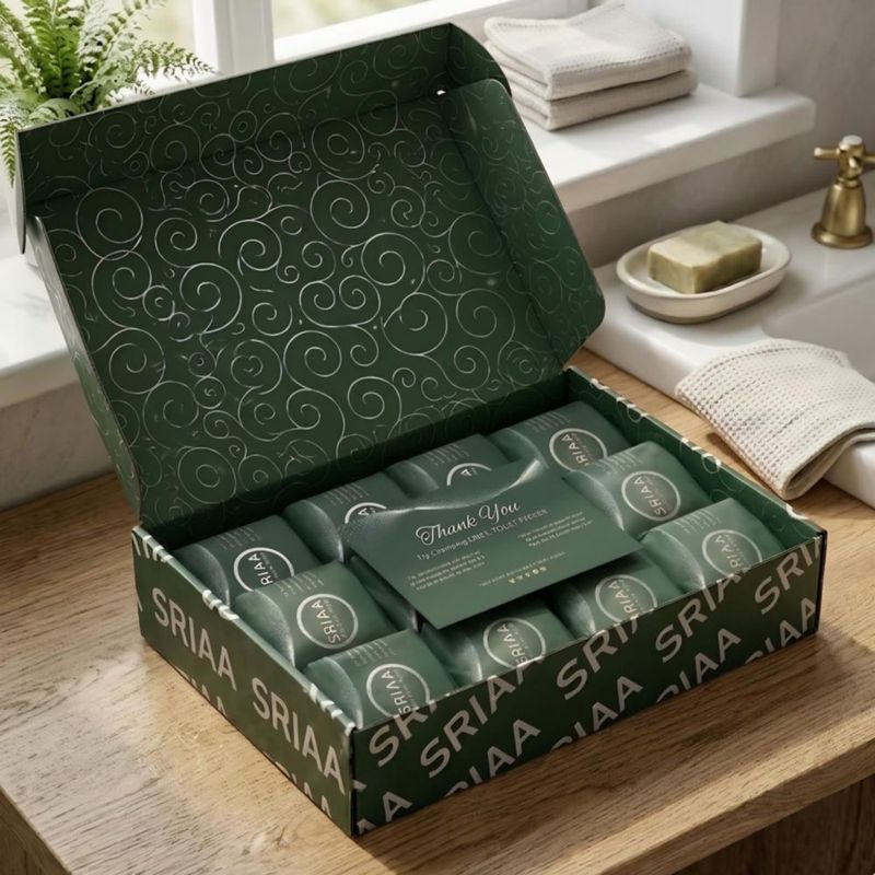 Papel Higiénico de Bambú SRIAA 12 Mega Rollos 3 Capas FSC
