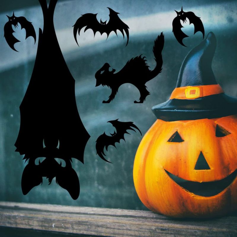 Pegatinas para ventana CCINEE 70 cm x 40 cm – Decoración Halloween
