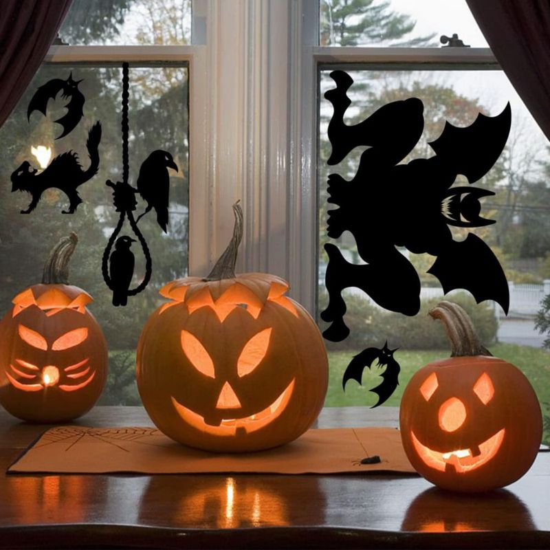 Pegatinas para ventana CCINEE 70 cm x 40 cm – Decoración Halloween