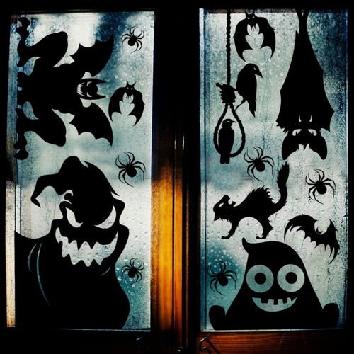 Pegatinas para ventana CCINEE 70 cm x 40 cm – Decoración Halloween