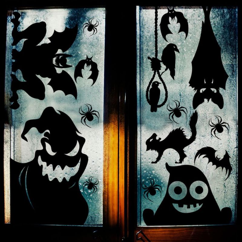 Pegatinas para ventana CCINEE 70 cm x 40 cm – Decoración Halloween