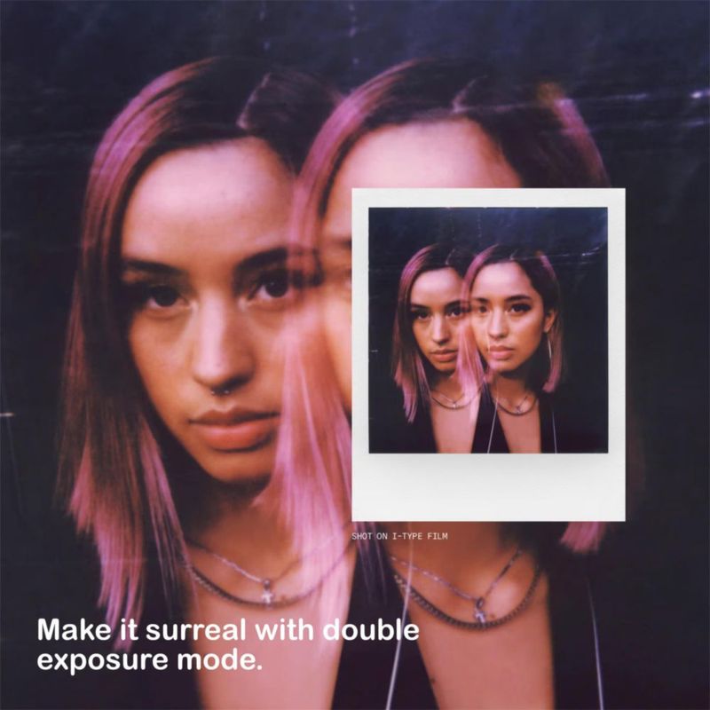 Cámara Instantánea Polaroid Now+ Coral + Paquete de 8 Películas
