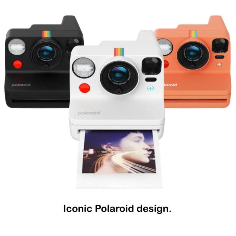 Cámara Instantánea Polaroid Now+ Coral + Paquete de 8 Películas