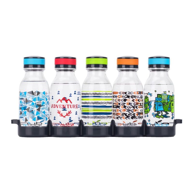 Botella de agua REDUCE 400 ml pack de 5 a prueba de fugas Tritan