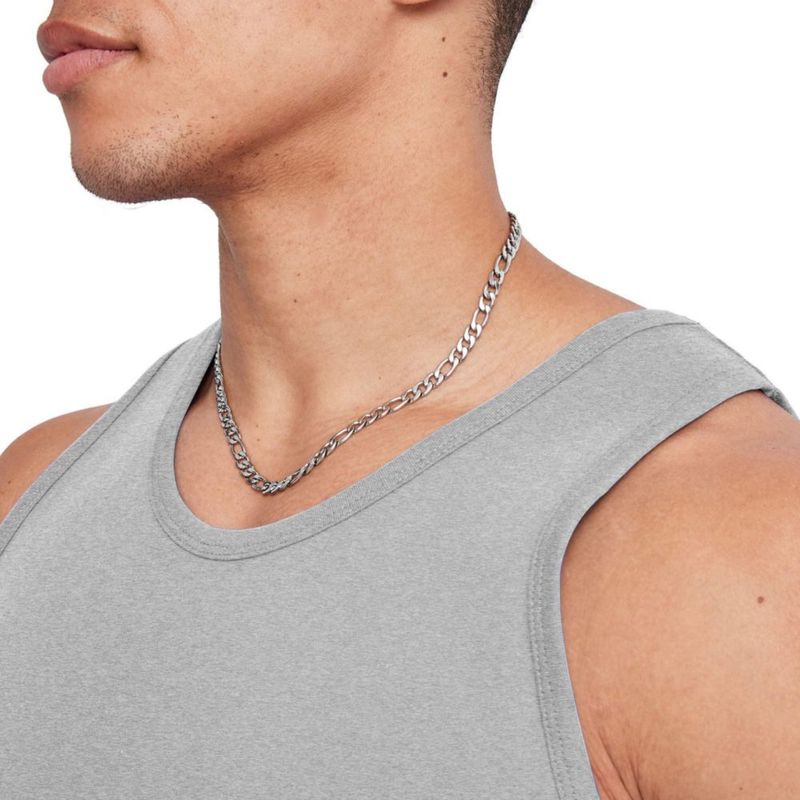 Camiseta sin mangas Hanes pack de 3 color acero claro (algodón)